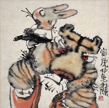 375x371 Saatchi Art Good Neighbor Painting By Wan Liying - Good Neighbor Sketch