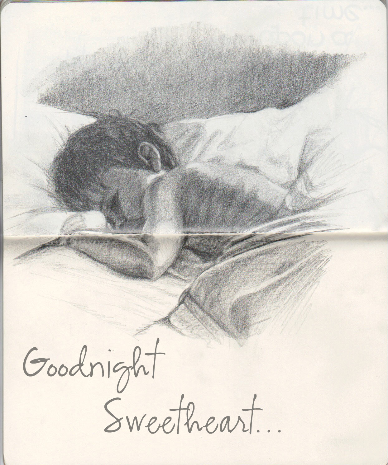 1245x1494 My Painted Life Goodnight Sweetheart - Good Night Sketch