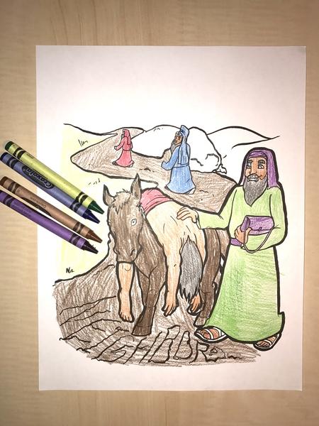450x600 Good Samaritan Coloring - Good Samaritan Sketch
