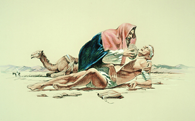 664x414 The Good Samaritan - Good Samaritan Sketch