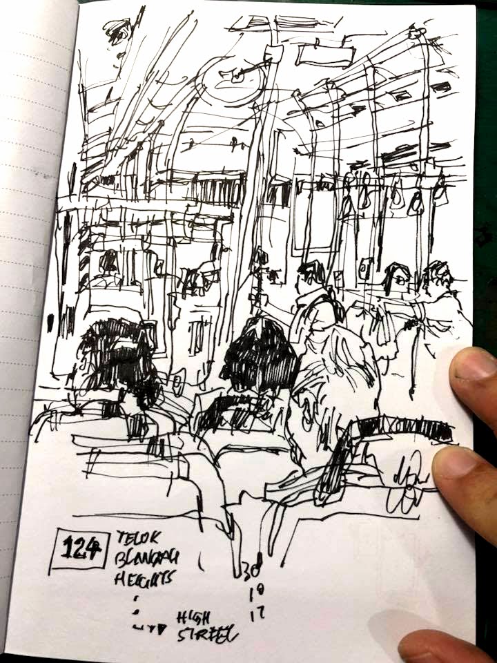720x960 Sketching On A Bus - Good Sketches