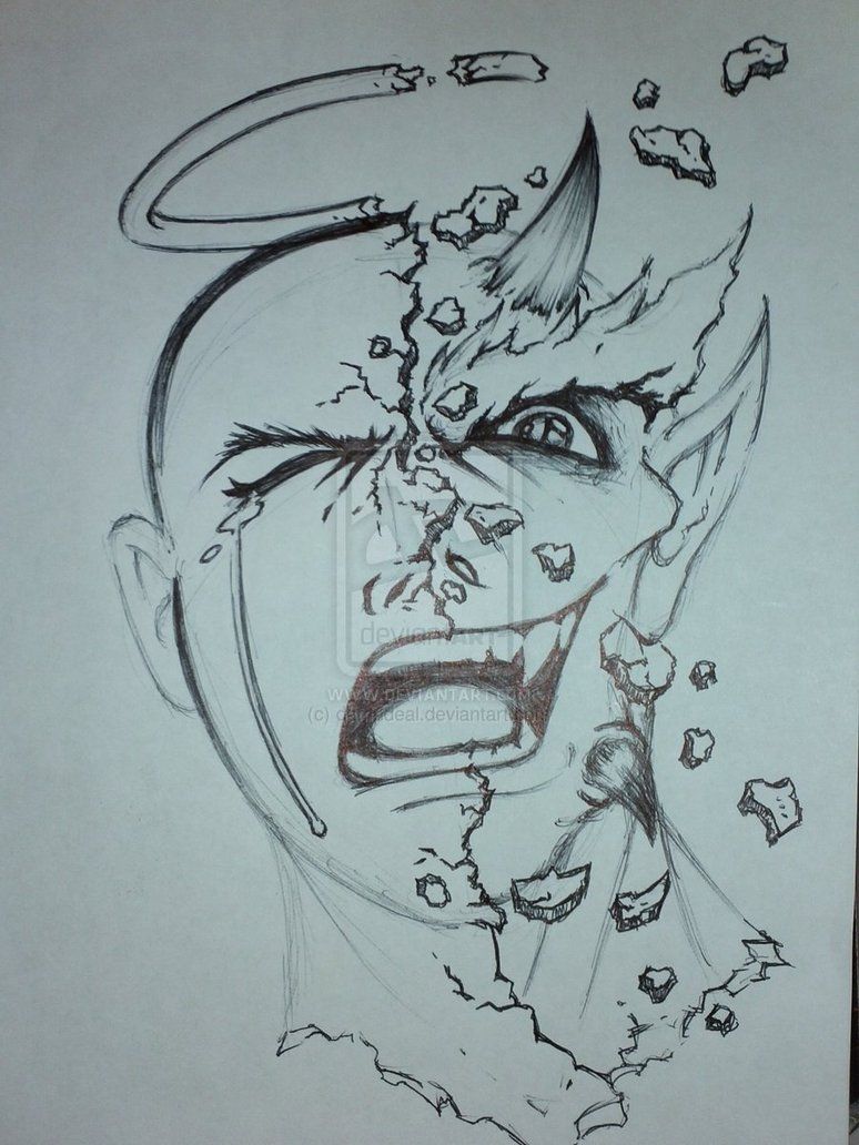 774x1032 Good Vs Evil Tattoos Sketch Tatts Tattoos, Evil - Good Sketches