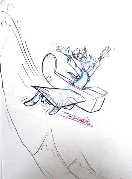 442x600 Goofy Pilot - Goofy Sketch