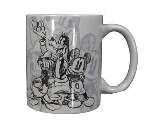 300x253 Mickey Mouse Cup Sketch Donald Goofy Disney 11 Oz Coffee Mug - Goofy Sketch