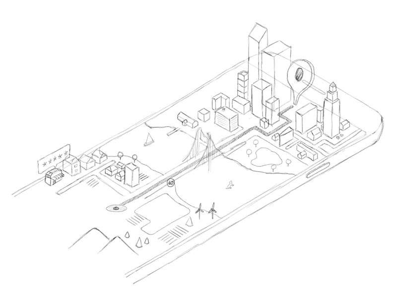800x600 Uijar Google Maps Api Homepage Illustration - Google Map Sketch