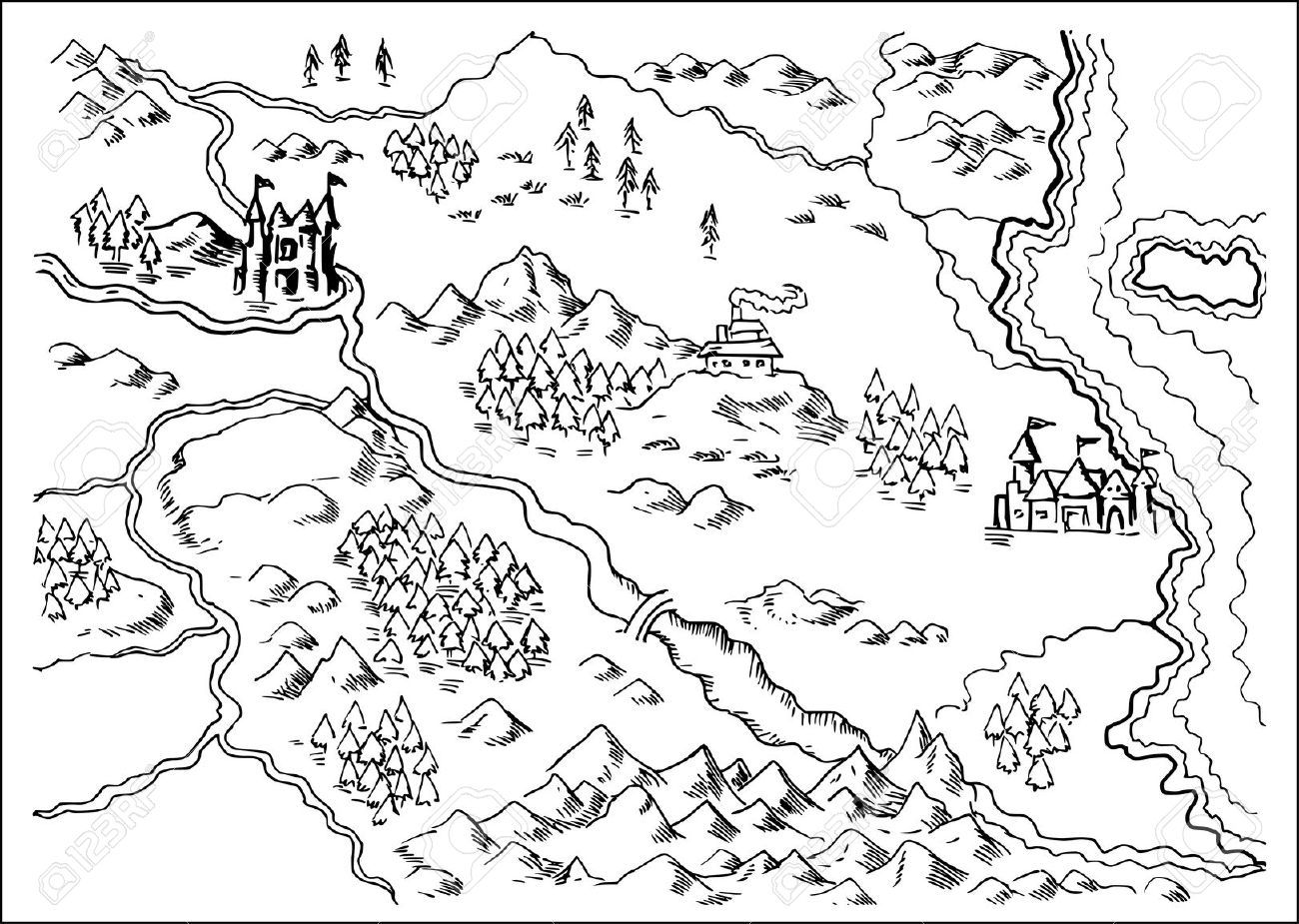 1300x925 Mountains Maps Sketch - Google Map Sketch