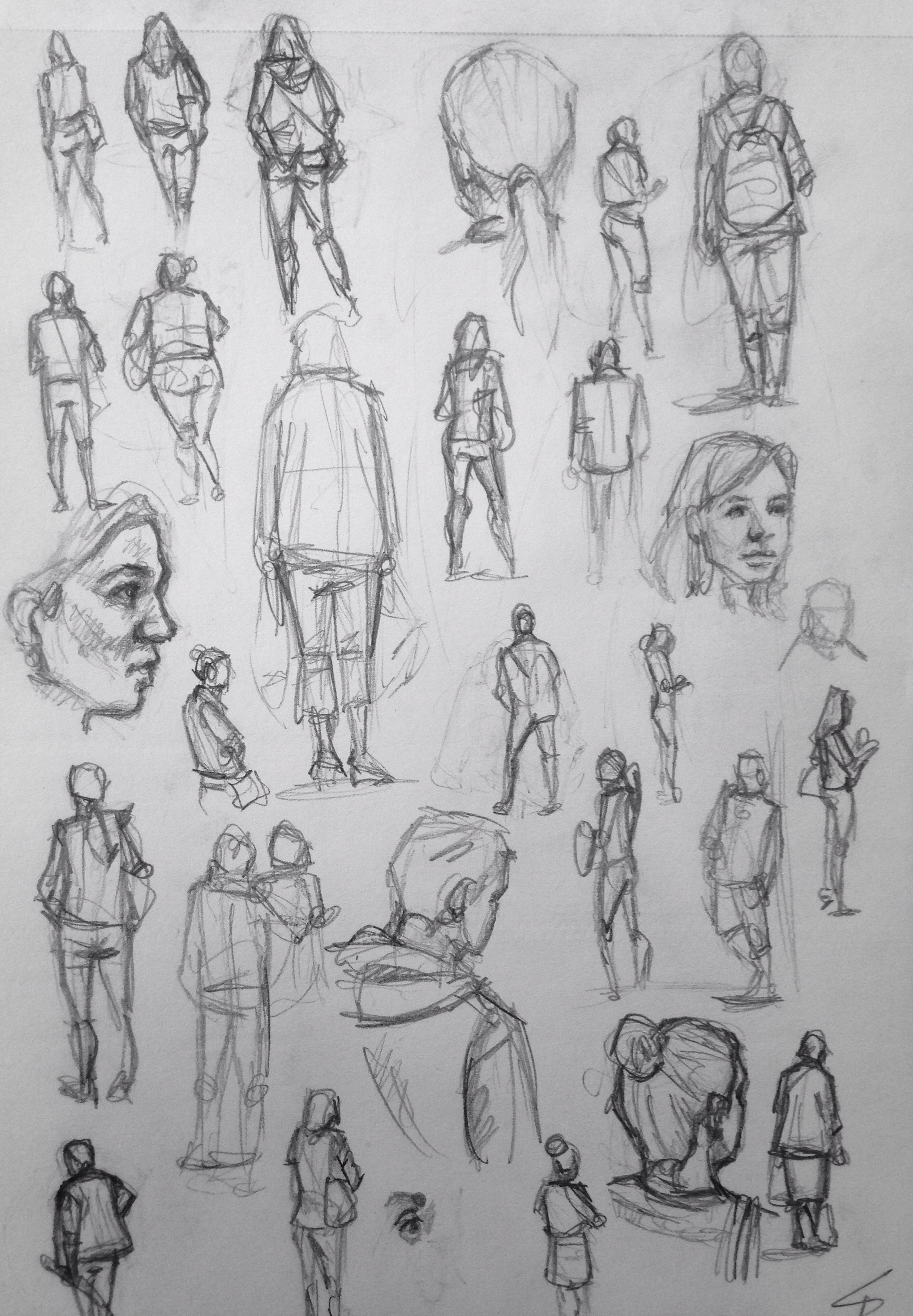 2082x3000 Quick Study Sketch. Tram Stop, Prague - Google Quick Sketch