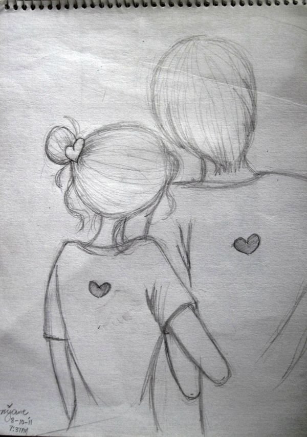 600x855 20 Unique Easy Love Drawings Inspiration - Google Search Sketch