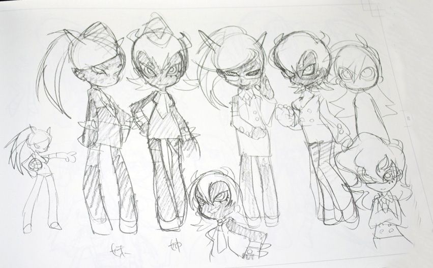 851x527 Panty And Stocking Official Art - Google Sketch Artist