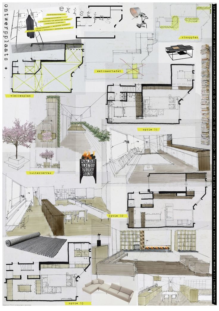 736x1042 Oma Interior Design Concept Board - Google Sketch Board