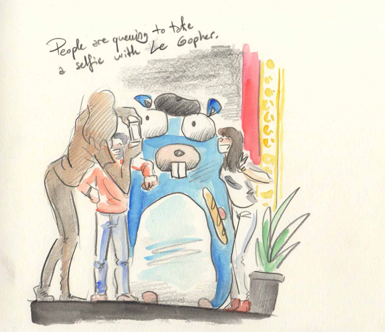 1300x1120 Dotgo 2016 Live Sketching - Gopher Sketch