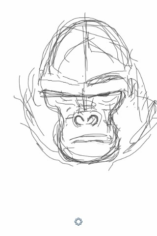 320x480 Gorilla Sketch Start Apprantly For My Account To Become - Gorilla Sketch