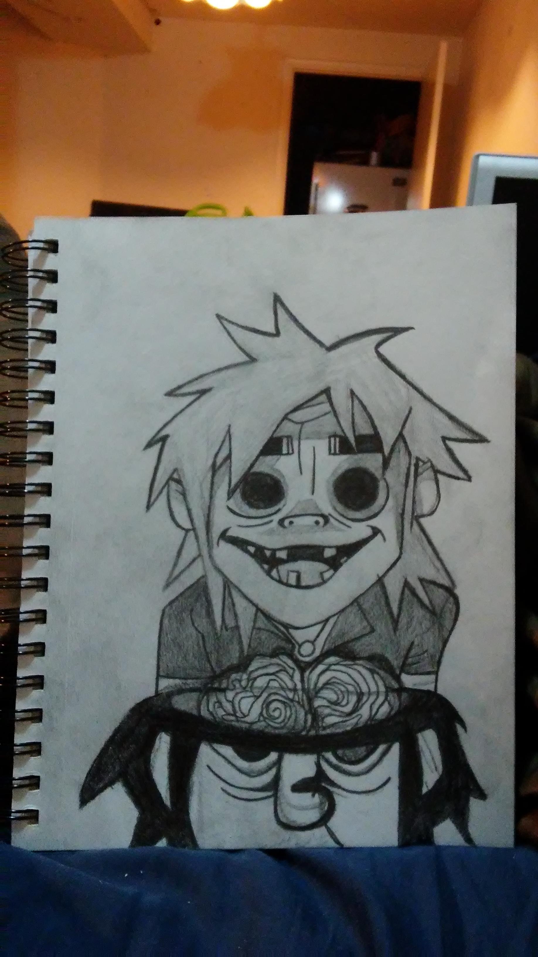 1836x3264 Gorillaz Sketch - Gorillaz Sketch