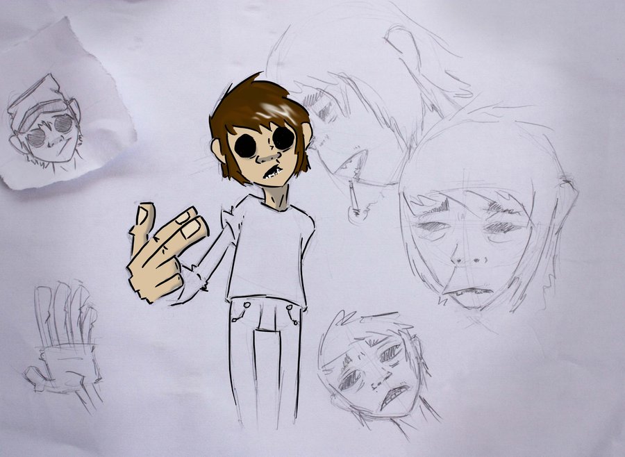 900x658 Sketch Lucas - Gorillaz Sketch
