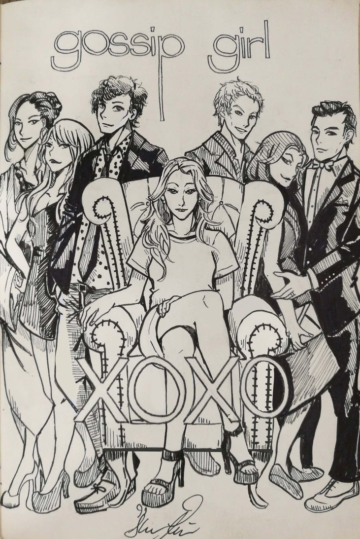 731x1093 Gossip Girl - Gossip Girl Sketch