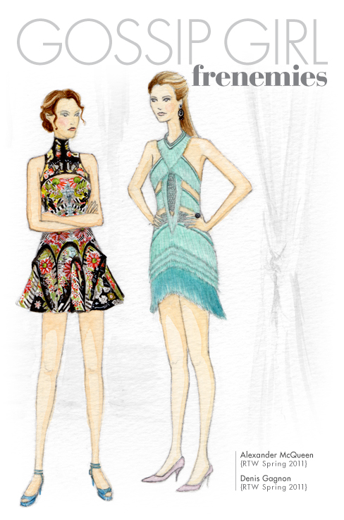 488x738 Gossip Girl Frenemies Sketch And Pixel - Gossip Girl Sketch