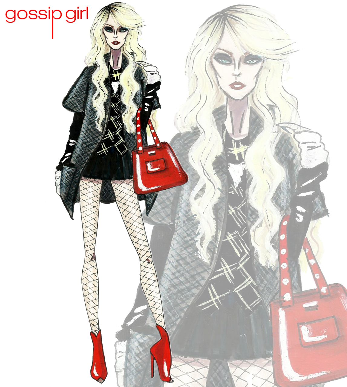 1147x1279 Jenny Humphrey - Gossip Girl Sketch