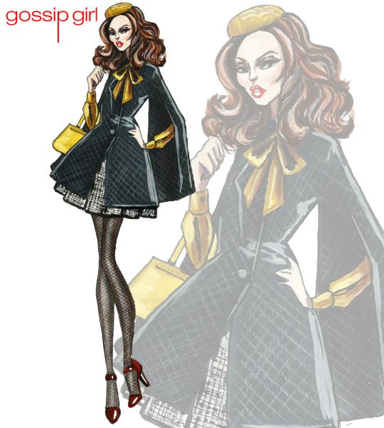 540x602 Blair Waldorf - Gossip Girl Sketch