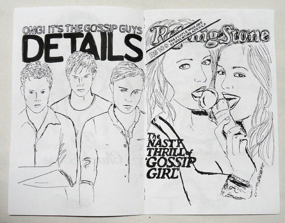570x447 Comic Book Gossip Girl - Gossip Girl Sketch