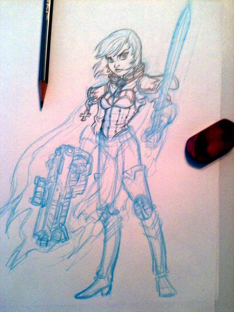 774x1032 Goth Girl Sketch By On @ - Goth Girl Sketch