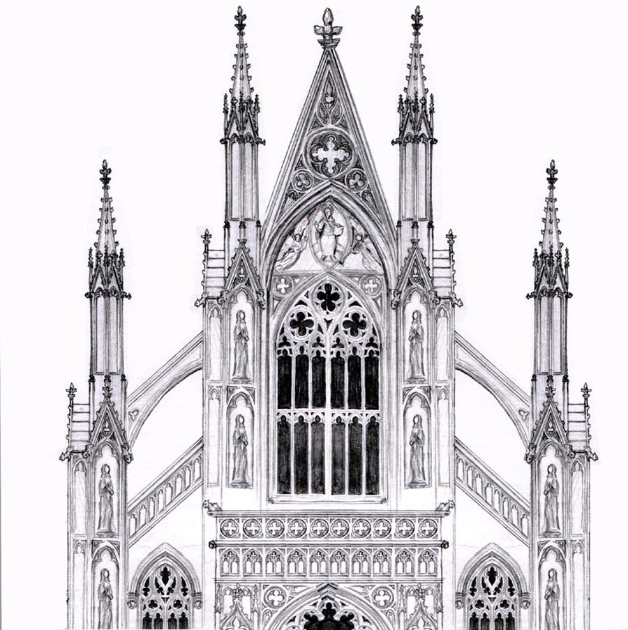 Gothic Architecture Sketches at Explore collection
