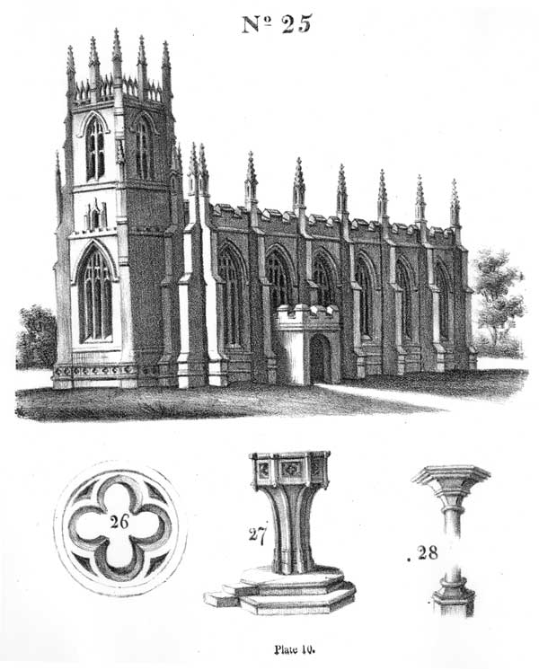 600x746 Essay On Gothic Architecture, By John Henry Hopkins (1836) - Gothic Art Sketches