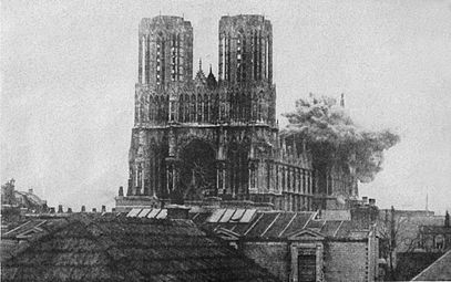 407x255 Reims Cathedral - Gothic Cathedral Sketch
