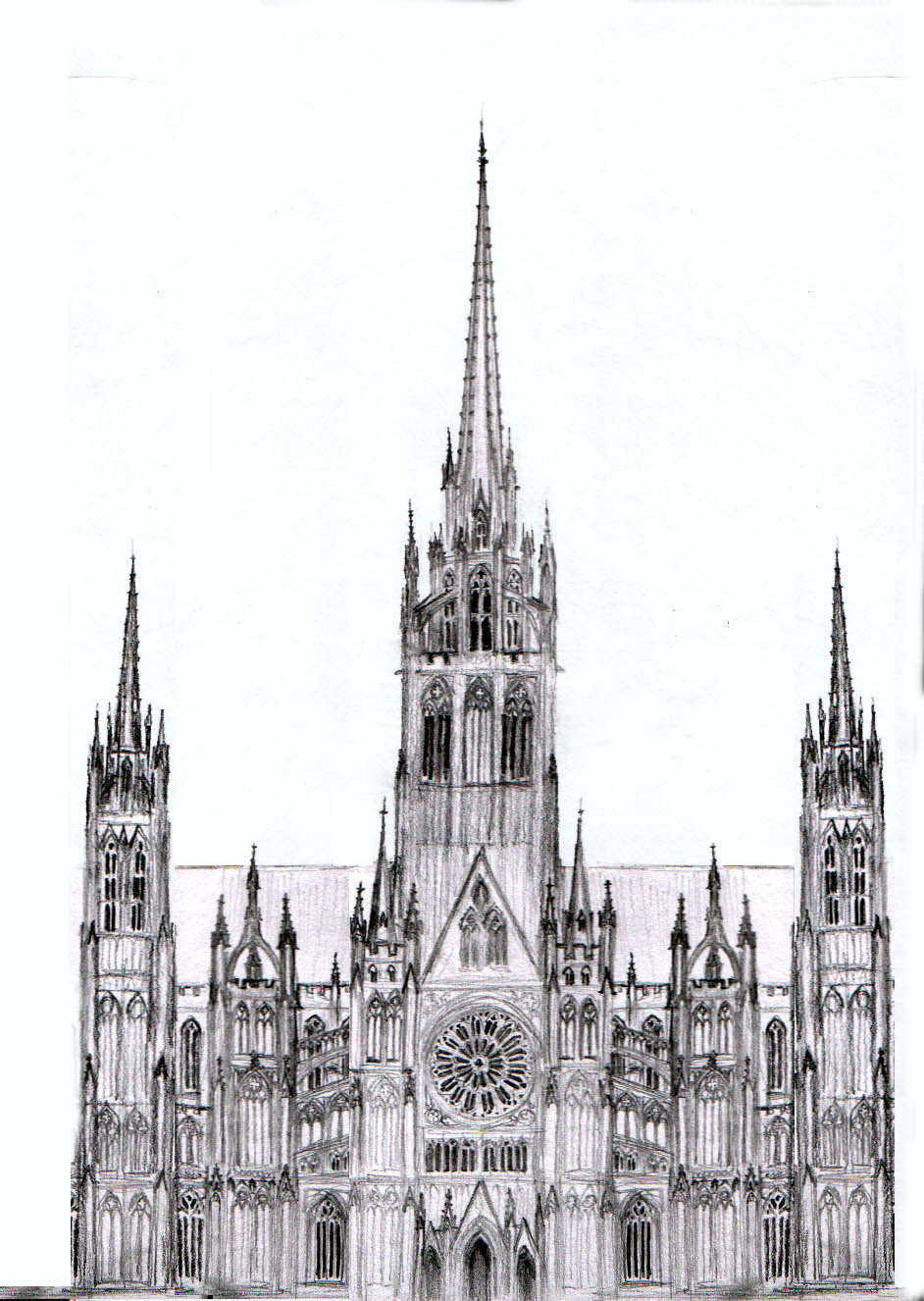 942x1326 Dark Cathedral Sketch By Dashinvaine - Gothic Cathedral Sketch