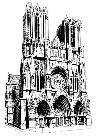 311x440 Cathedral Clipart Gothic Cathedral - Gothic Cathedral Sketch