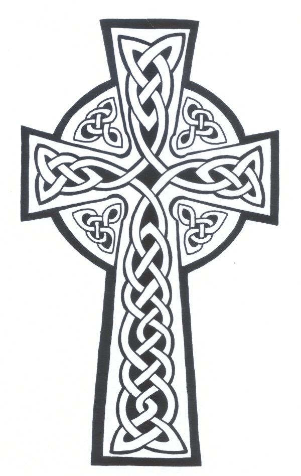 600x949 Celtic Cross Tattoo Kalming Keltic Celtic Cross - Gothic Cross Sketch
