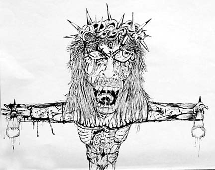 432x342 Fine Art Ink Drawings Ink Drawings Gothic Ink Drawings - Gothic Cross Sketch