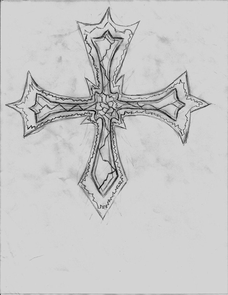 786x1017 My Gothic Cross By Wildchildforever - Gothic Cross Sketch