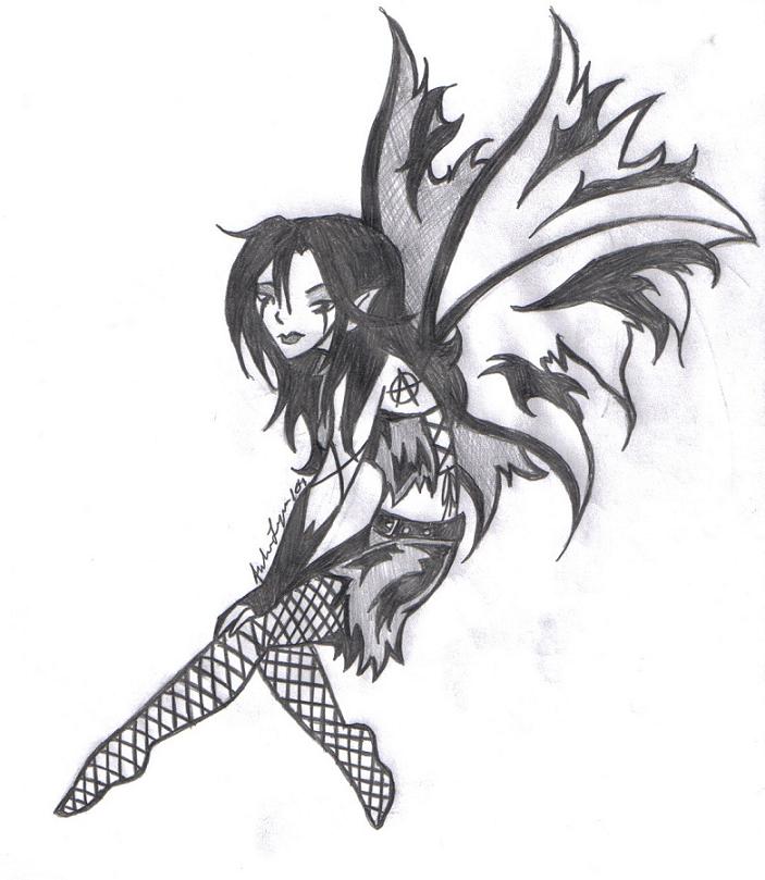 703x809 Gothic Fairy By Yugisbitch666 - Gothic Fairy Sketches