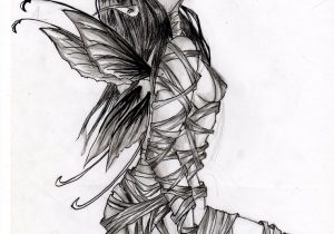 300x210 Image Of Dark Drawing Easy Easy Evil Drawings - Gothic Fairy Sketches