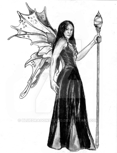 400x523 Pictures Drawings Of Gothic Fairies, - Gothic Fairy Sketches