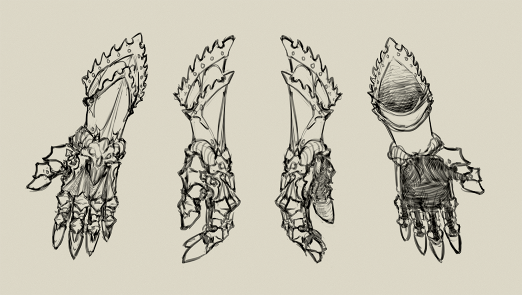 1024x580 Gothic Gauntlet Sketches By Eleniwat - Gothic Sketches