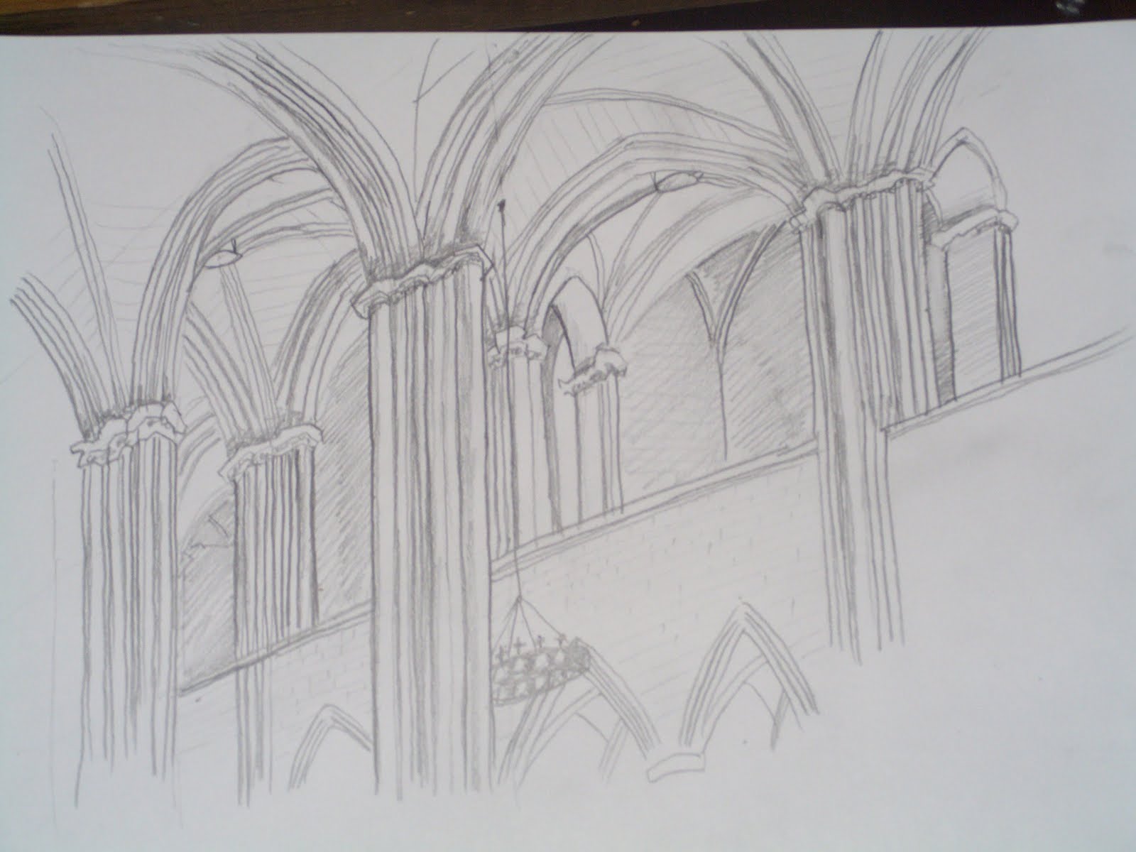 1600x1200 Projects Of Zack Booth Simpson Barcelona Gothic Cathedral Sketches - Gothic Sketches