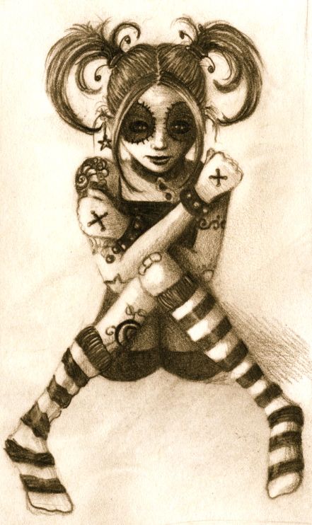 441x742 Gothic Drawing Look, Write, Listen, Watch, Think - Gothic Sketches