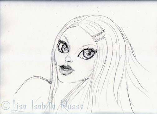 504x367 The Fine Art And Ramblings Of Lisa Isabella Russo Sketch Of A Big - Gothic Sketches