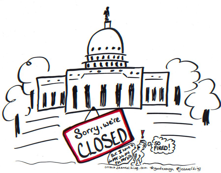 900x706 Good Enough Government Shutdown - Government Sketch
