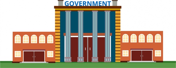 600x231 Government Office Sketch Classical Design Style Free Vector In - Government Sketch