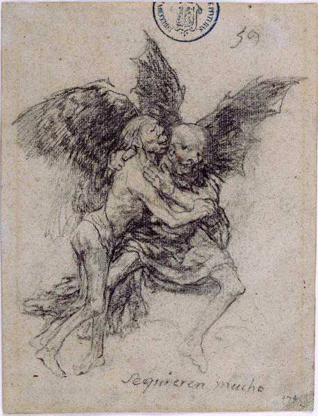458x600 Goya, Se Quieren Mucho (They Love Each Other Very Much), - Goya Sketches