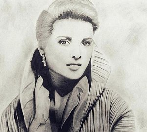 300x270 Grace Kelly Drawing By Sarah Mirza - Grace Kelly Sketch