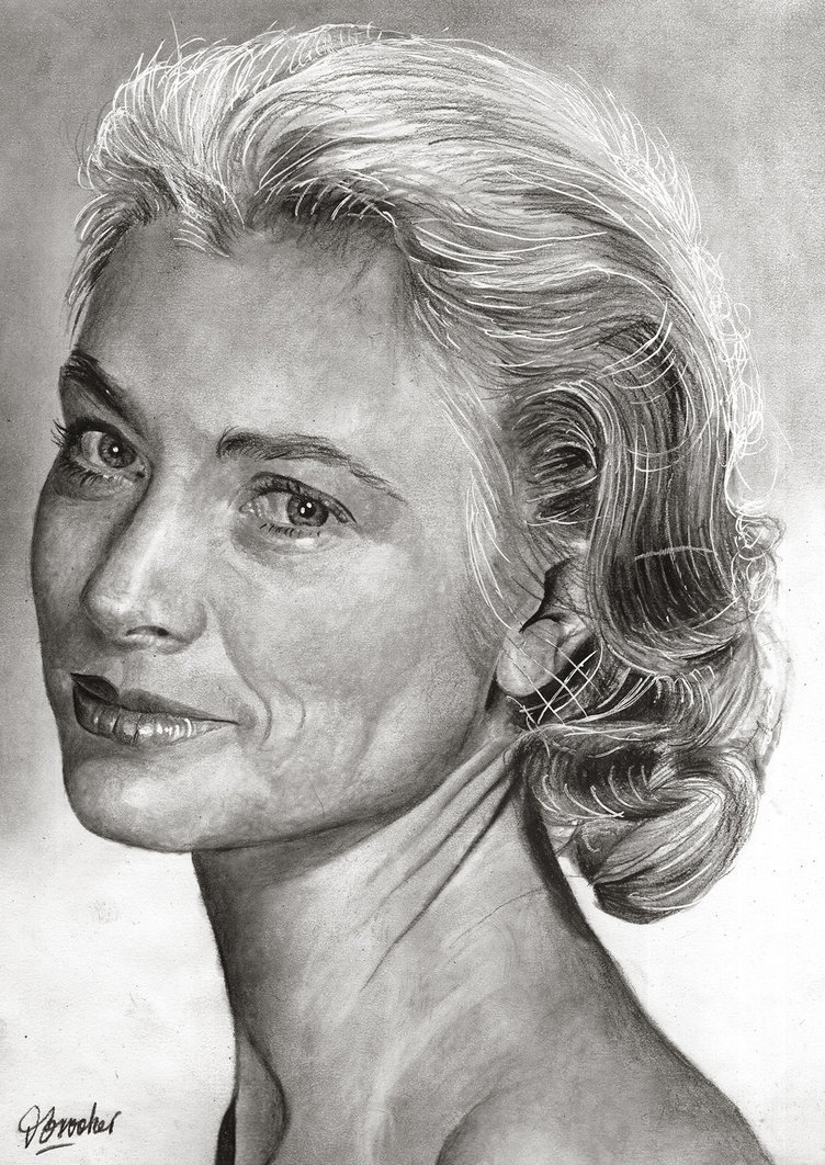 752x1062 Grace Kelly By Davidbrooker - Grace Kelly Sketch