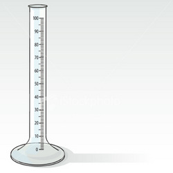 250x250 Measure Volume - Graduated Cylinder Sketch