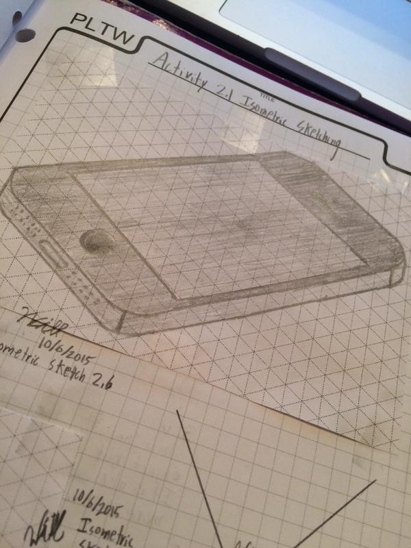 600x800 Will Langas Isometric Sketches 2.1 - Graduated Cylinder Sketch