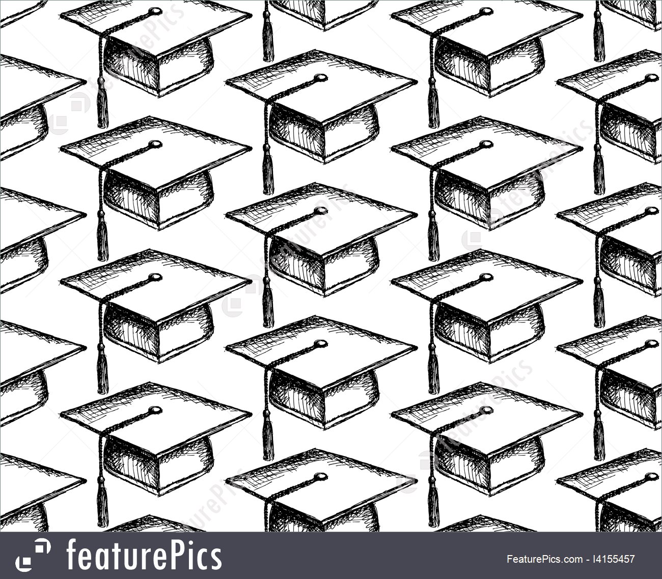 1300x1137 Illustration Of Sketch Graduation Cap - Graduation Cap Sketch