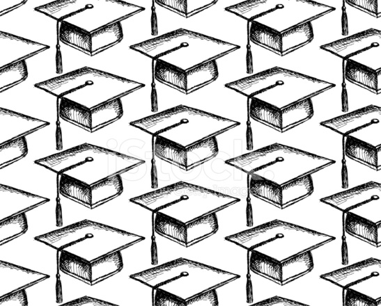 547x440 Sketch Graduation Cap Stock Vector - Graduation Cap Sketch