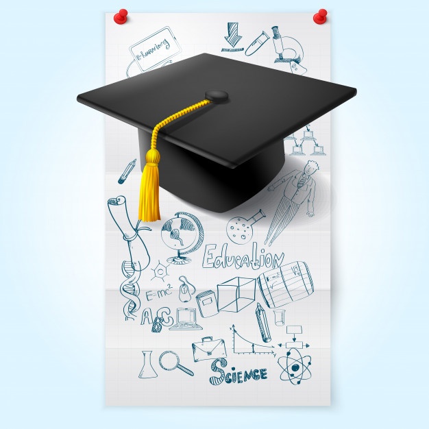 626x626 Graduation Hat And Diploma Icons Free Download - Graduation Hat Sketch