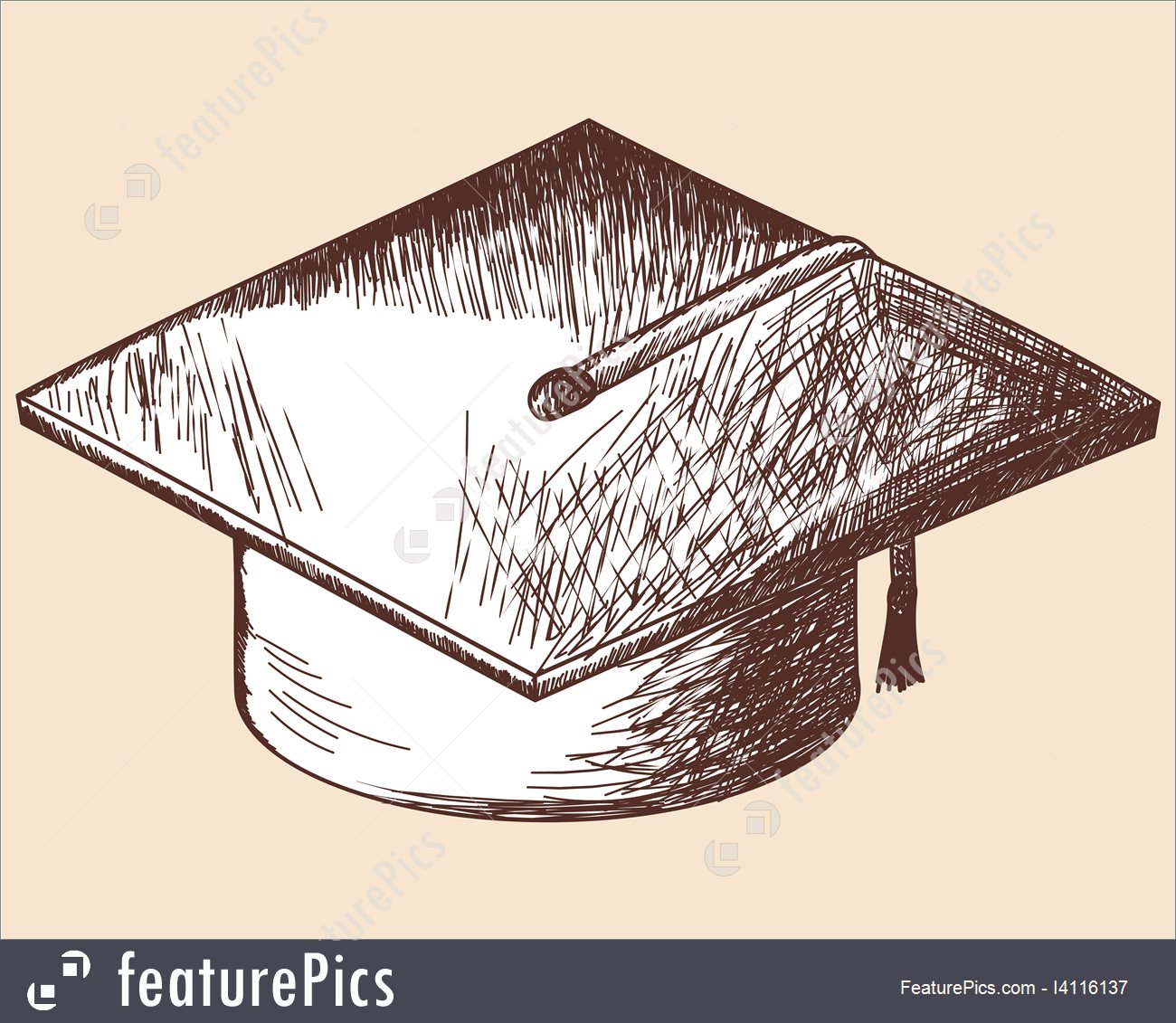 1300x1131 Education Graduation Cap Sketch - Graduation Sketch